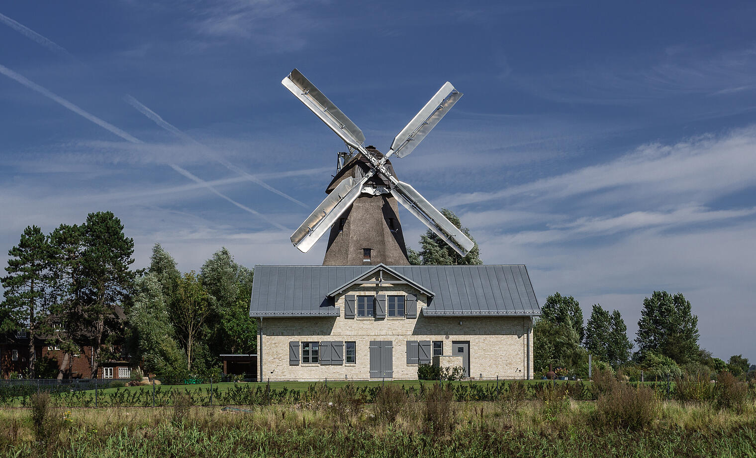 Mühle Nicola Auf der Freiheit Schleswig Wiederaufbau der Holländermühle Nicola