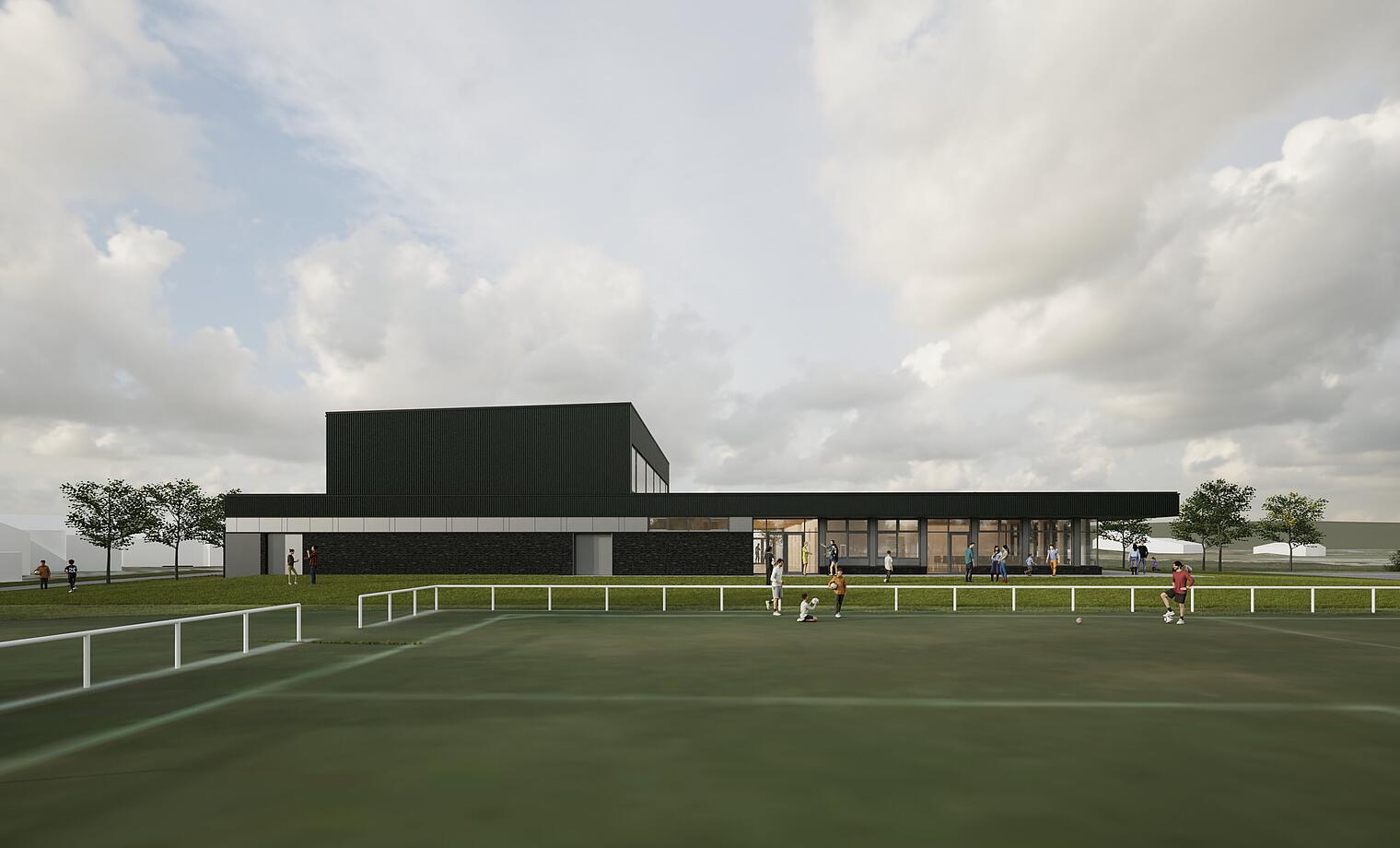 Sporthalle Wöhrden Neubau einer Einfeldsporthalle mit Sportlerheim