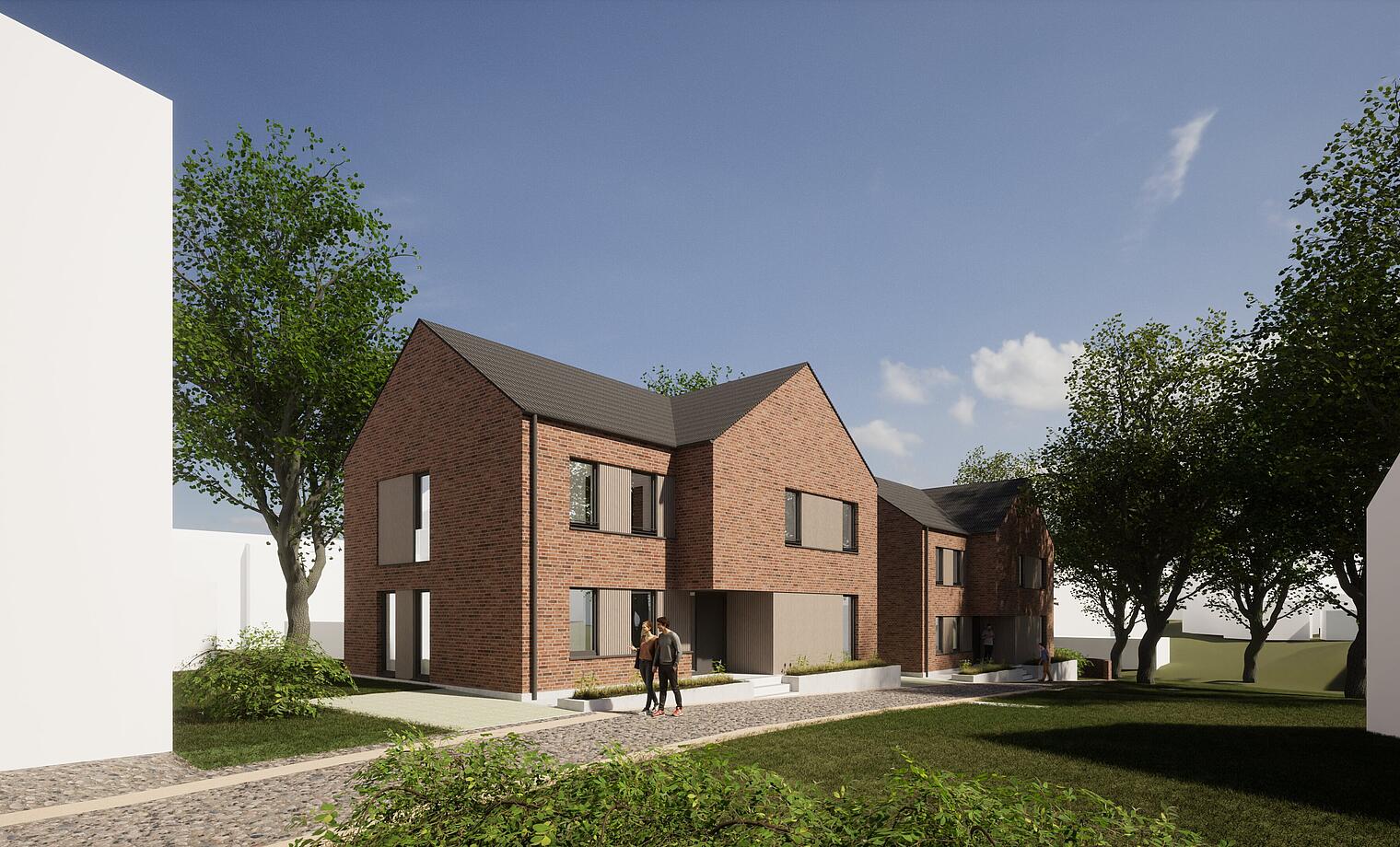 Wohnbebauung Schulweg Bredstedt Neubau einer Wohnbebauung mit 4 Wohnhäusern mit 16 WE