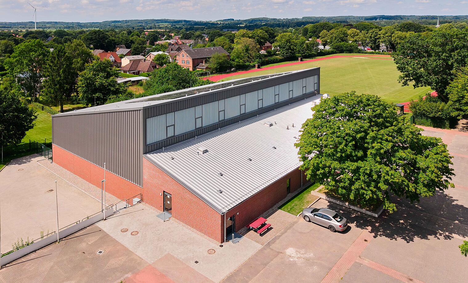 Sporthalle Albersdorf Sanierung einer 3-Feld-Sporthalle